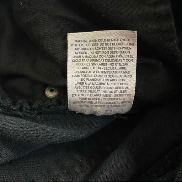 Chelsea & violet black Fringe Jeans Size 25 - Picture 7 of 10